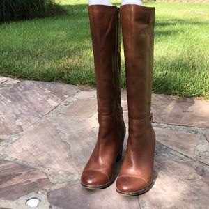 Brown dress boots